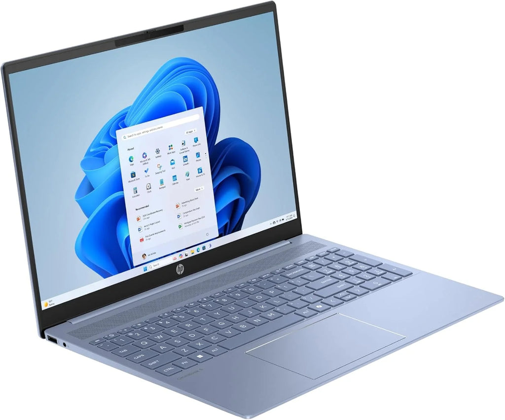 HP OmniBook 5 16″ OLED, Notebook (Processador AMD Ryzen AI 7 350, 32 GB RAM, 1 TB SSD, Placa Gráfica AMD Radeon 860M, Windows 11 Home) Azul - Teclado QWERTY Espanhol