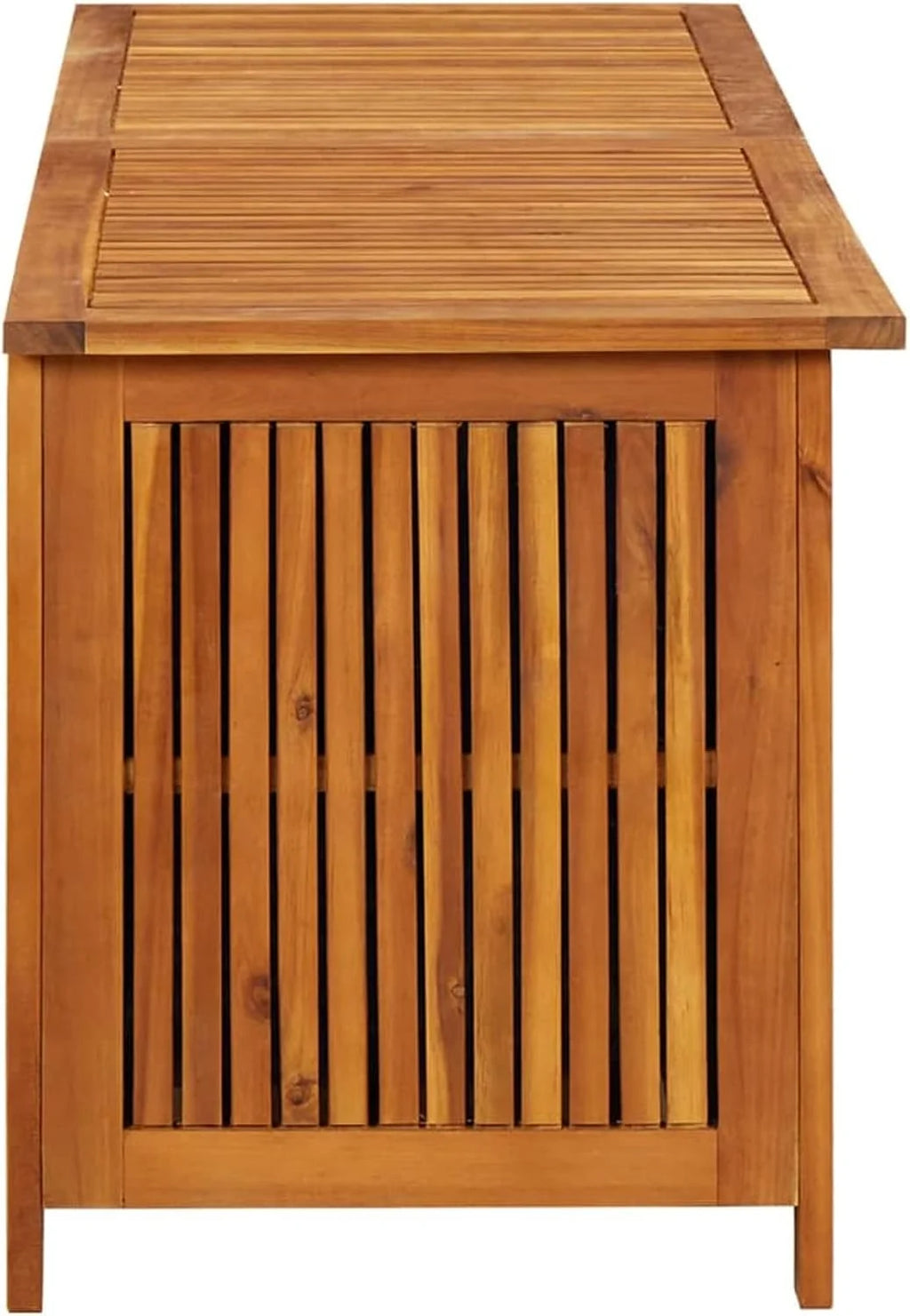 ARKEM Caixa de Armazenamento para Jardim Madeira Maciça Acácia 150x50x58 cm Móvel de Exterior Armário de Jardim Exterior Banco Arca para Jardim Exterior