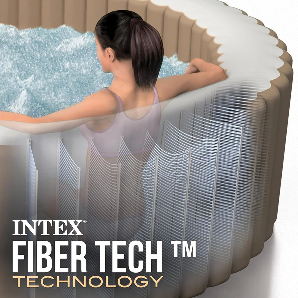 Intex 28426EX SPA Inflável, Bege, 4 Pessoas