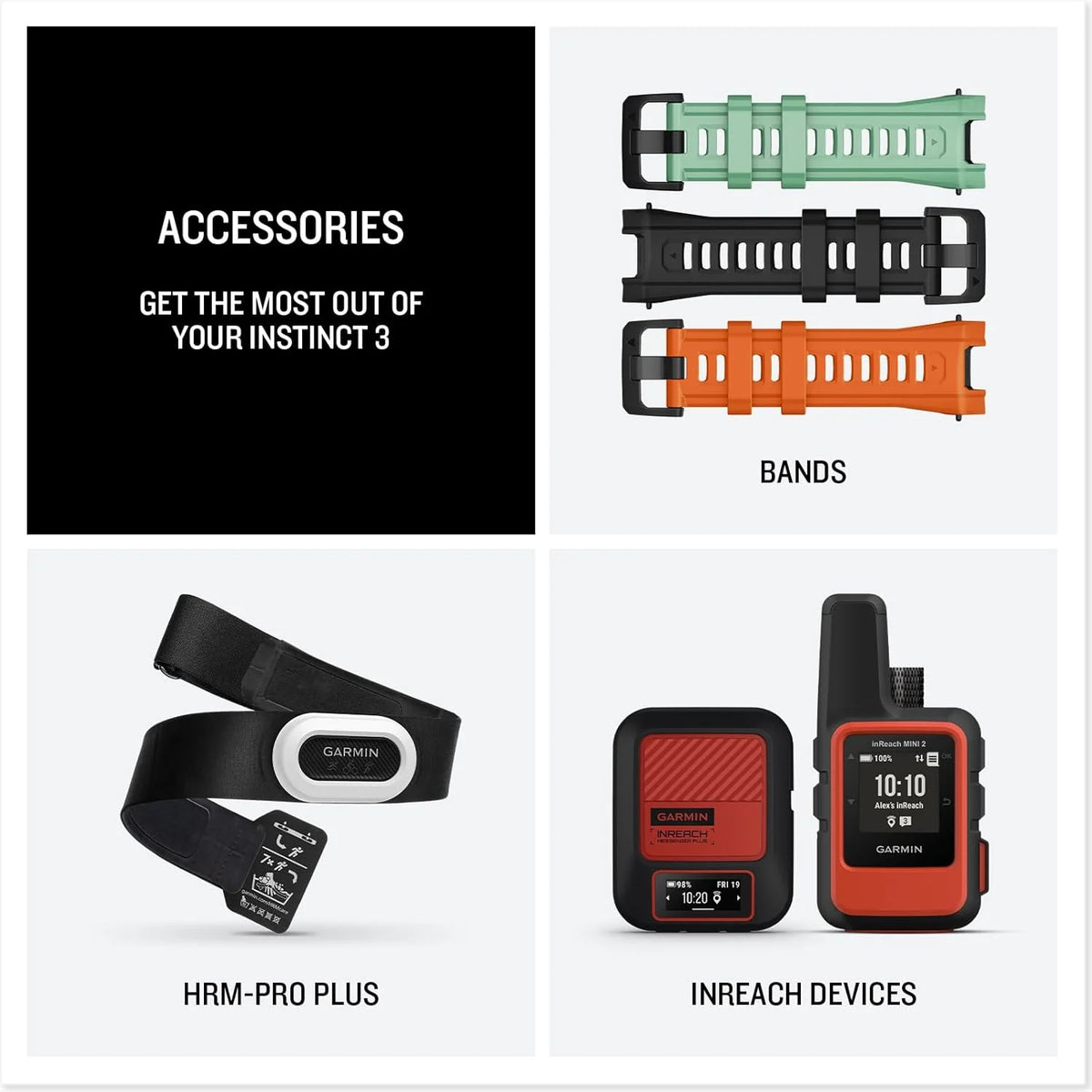 Smartwatch Garmin Instinct 3 GPS 50mm, Solar, Bisel Preto