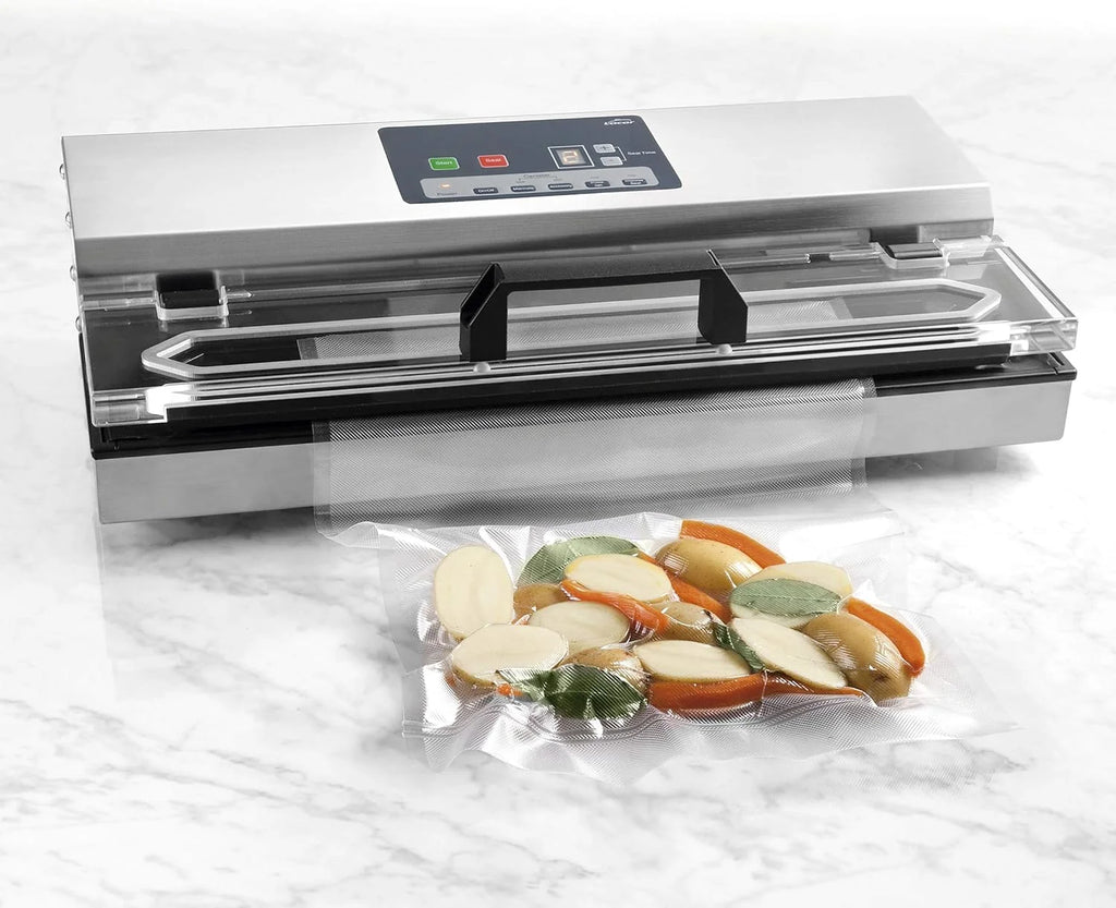 Lacor - 69540 - Embaladora a vácuo, Máquina de vácuo, Seladora de alimentos, Aço inoxidável, Livre de BPA, Selagem hermética, 650W, 40cm, Inox