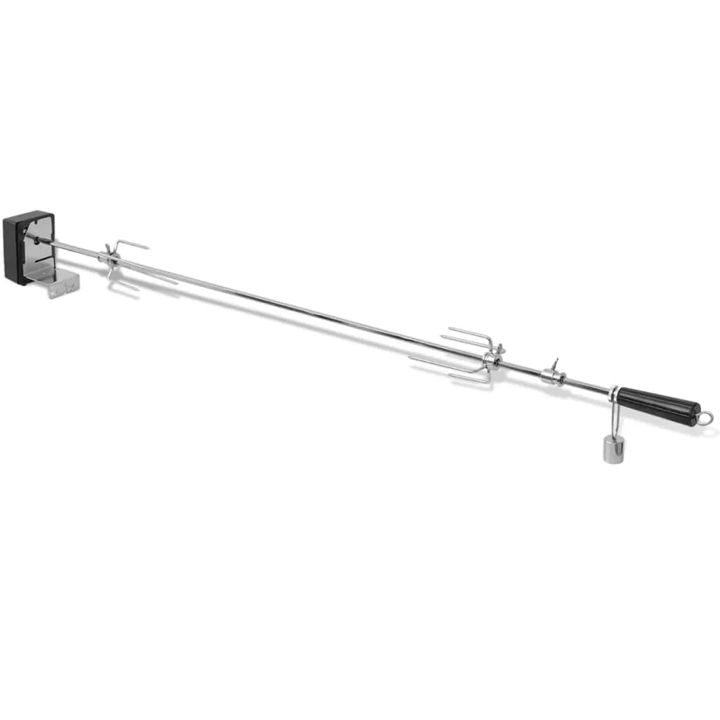Espeto Rotativo para Churrasco com Motor Aço 1200 mm Vidaxl
