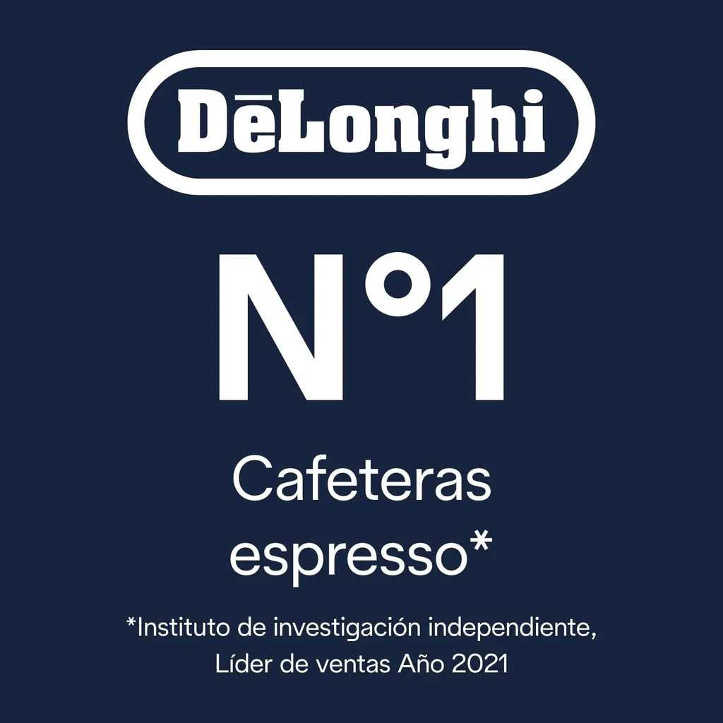 De'Longhi Dedica – Cafeteira de Bomba em Aço Inoxidável para Café Moído ou Saquetas, Espresso e Cappuccino, Reservatório de 1.3 Litros, Sistema Anti-pingo, Modelo EC685.M, Cor Metal