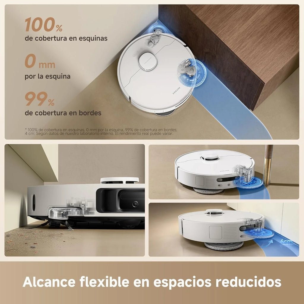 DREAME L10s Ultra Gen 3 Kit Robô Aspirador e Passa Pano, Sucção de 25.000Pa, Escova Lateral e Mopa Extensível, AceClean DryBoard e Autolimpeza Automática da Mopa, Secagem com Ar Quente