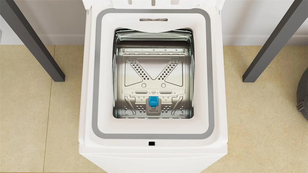 Whirlpool - Lavadora de roupa de carregamento superior 6.5 kg TDLR 65230SS EU/N branca, 1200 rpm, tecnologia 6th sense e Freshcare, motor universal, eficiência NEL D