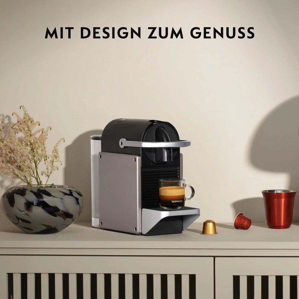 2025 Cafeteira de Cápsulas Krups Nespresso Pixie Redesign | Espresso e Lungo | Estilo industrial | Baixo consumo de energia | Desligamento automático | Bandeja ajustável | Cápsulas recicláveis | Modelo XN306T
