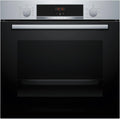 Bosch - Forno Multifunções, Série 4, 60 cm de largura, Assistente de limpeza com água, 3D Hotair, Aço, HBA514ES3
