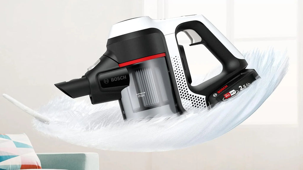 Bosch BBS611AM Unlimited Serie | 6 - Aspirador 2em1 vertical e portátil, sem saco e sem fio, bateria de 18V, cor branco