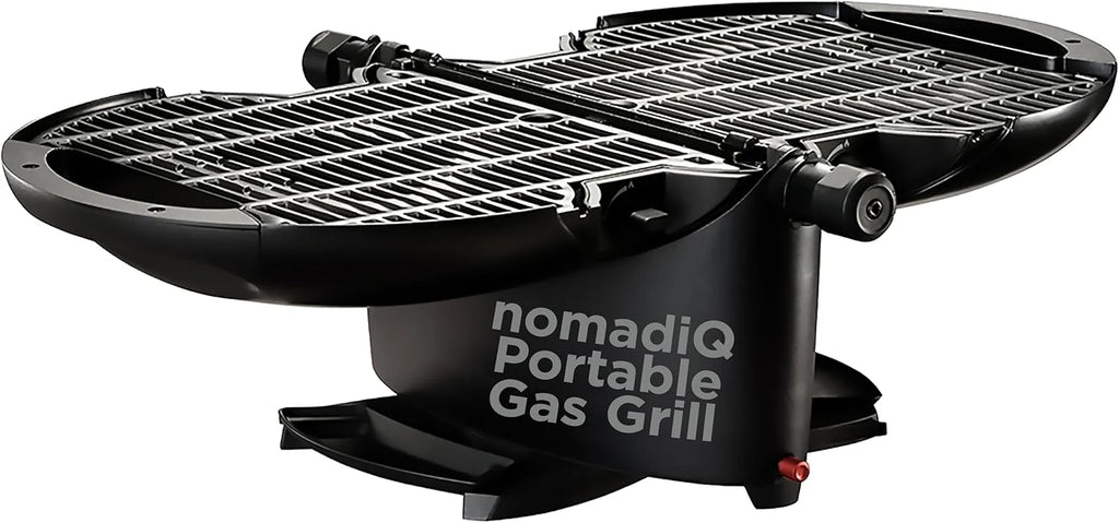NOMADIQ Grelhador portátil a gás propano | Churrasqueira de mesa pequena e leve | Perfeita para acampamento, tailgating, cozinha ao ar livre, trailer, barcos, viagens (grelhador)