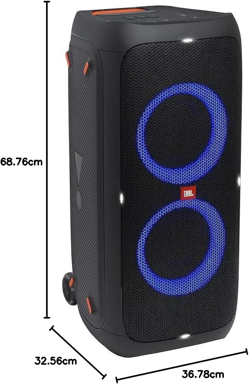 Jbl Partybox 110 JBLPARTYBOX110EU Alto-falante Bluetooth, preto, 24 x 69 x 2,5 cm