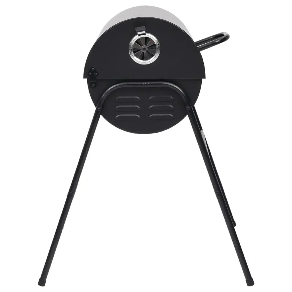 Parrilla 2026 com 2 grelhas de cozedura preta – Churrasqueira portátil de 80x95x90 cm em aço