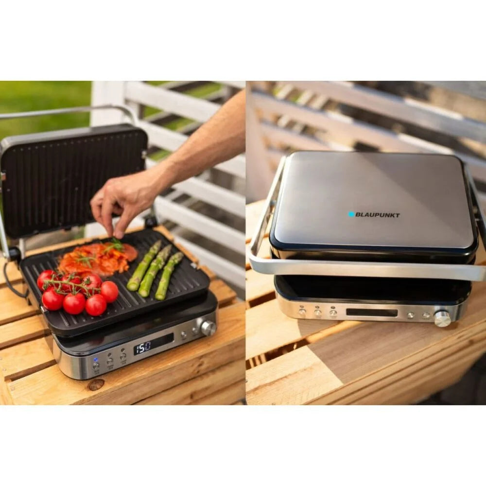 Grelhador elétrico Blaupunkt GRS901, 2000 W, com placas de waffle