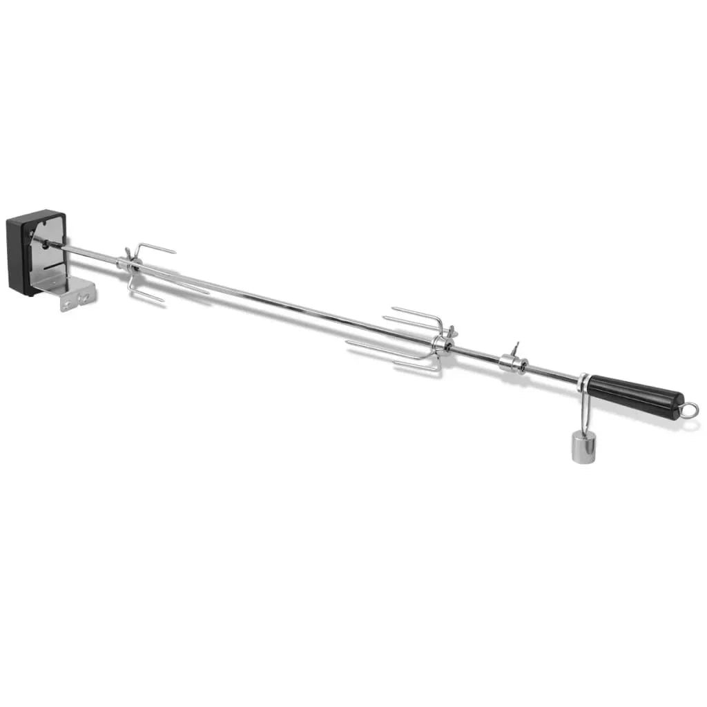 Espeto para assados e churrasco com motor, aço, 1000 mm, Vidaxl