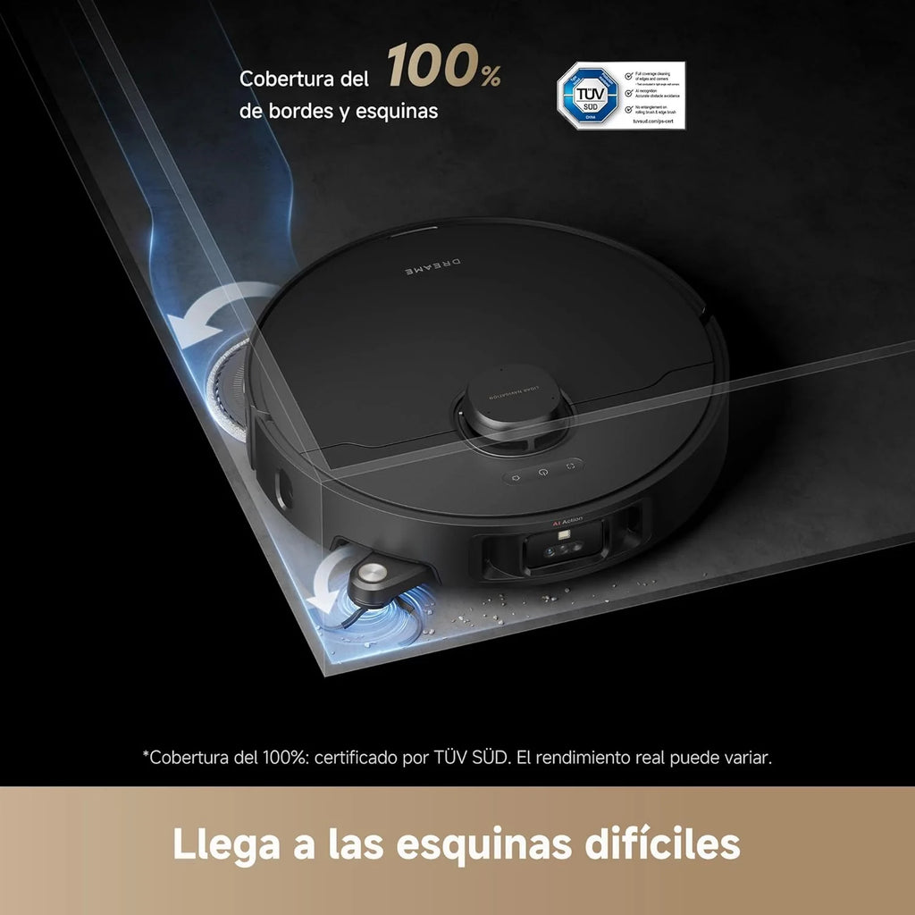 DREAME L40s Pro Ultra Robô Aspirador, 19.000 Pa, Escova Dupla HyperStream, Acesso a 4 cm de Altura, Escova Lateral Extensível e Elevável, Limpeza com Esfregão de Água Quente a 75 °C, Autolimpeza 3.0