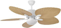 FABRILAMP Ventilador DC 26W Colla Branco 5 pás Faia 132d 6 velocidades 2950lm 3000-4000-6000k Remoto-temporizador-memória