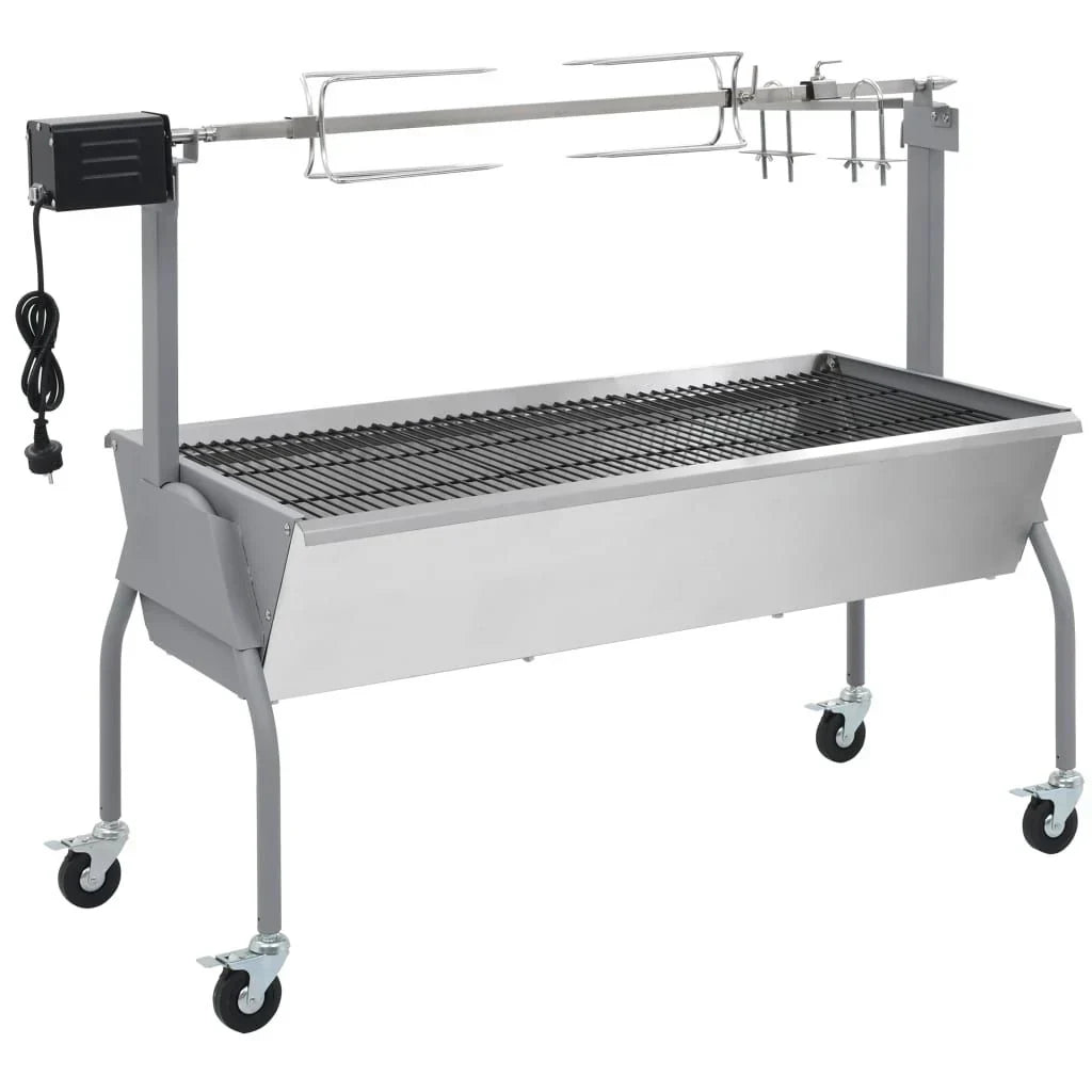 Churrasqueira com Grelhador e Motor Elétrico Vidaxl