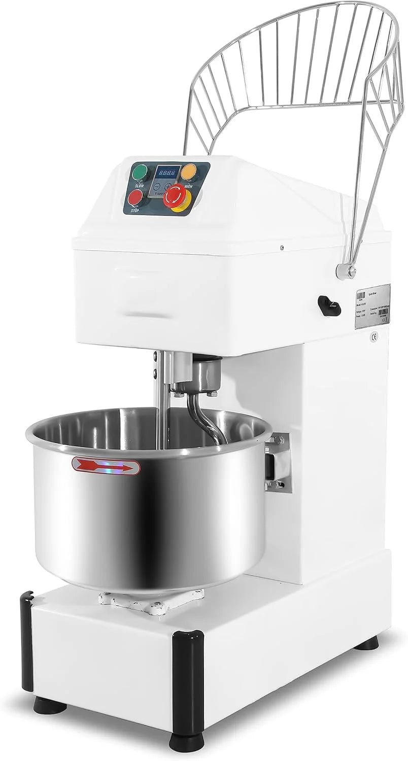 MBH - Amassadeira industrial de 20 litros para padaria, confeitaria e hotelaria. Amassadeira espiral profissional para fazer massa de pão e pizza.