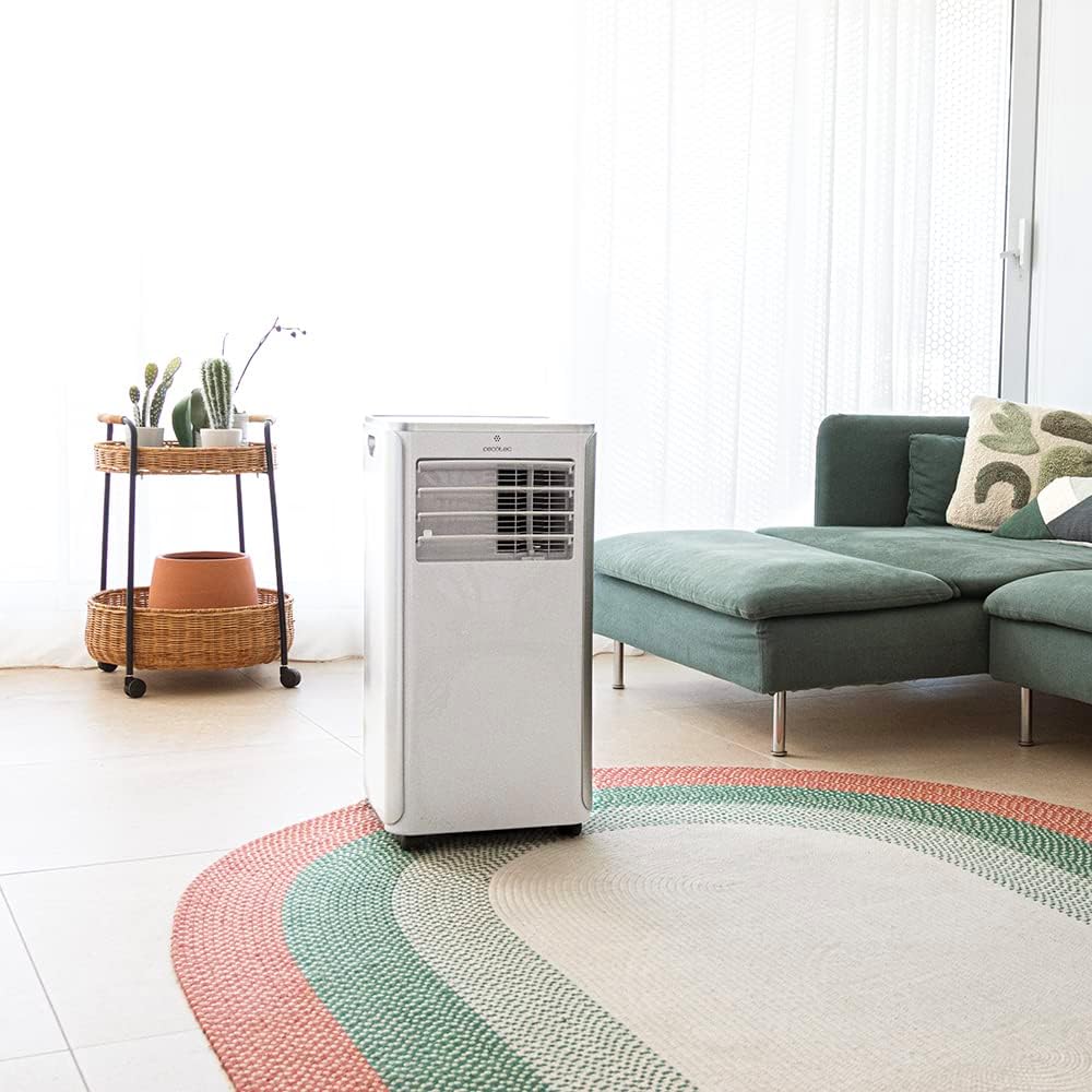 Cecotec Ar Condicionado Portátil com Controle Remoto ForceClima 9100. 9000 BTU, Baixo Consumo, Tela LED, 4 Modos, 2 Velocidades, Cobertura 20-25m2