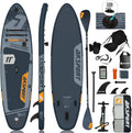 AKSPORT Prancha de paddleboard inflável, prancha de surfe inflável com todos os acessórios, design largo e estável, prancha antiderrapante, prancha de remo para jovens e adultos