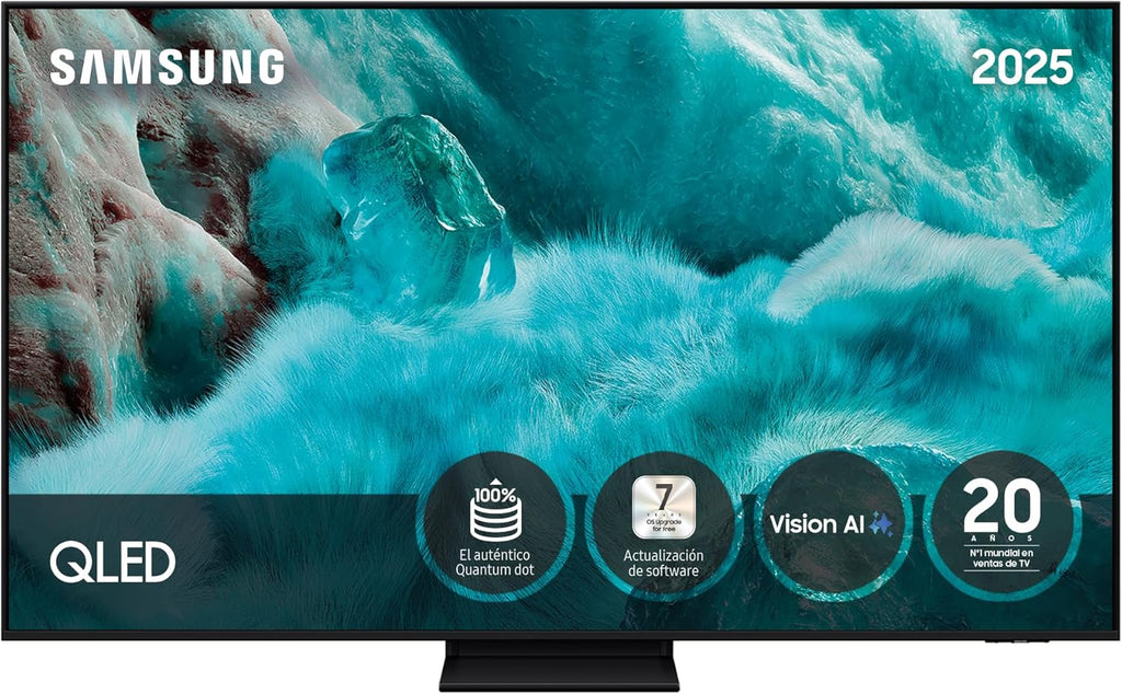 Smart TV QLED Samsung 55 polegadas QE1F 4K com Visão AI, 100% Volume de Cor com Pontos Quânticos e mais de 500 canais TV Plus