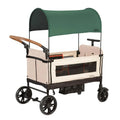 Carrinho Dobrável Yvolution Easy com Toldo - Carrinho Dobrável para Crianças, Cargas e Jardim, Carrinho com Abertura Lateral para 2 Crianças, Alça Ajustável de Empurrar e Puxar, Porta Frontal com