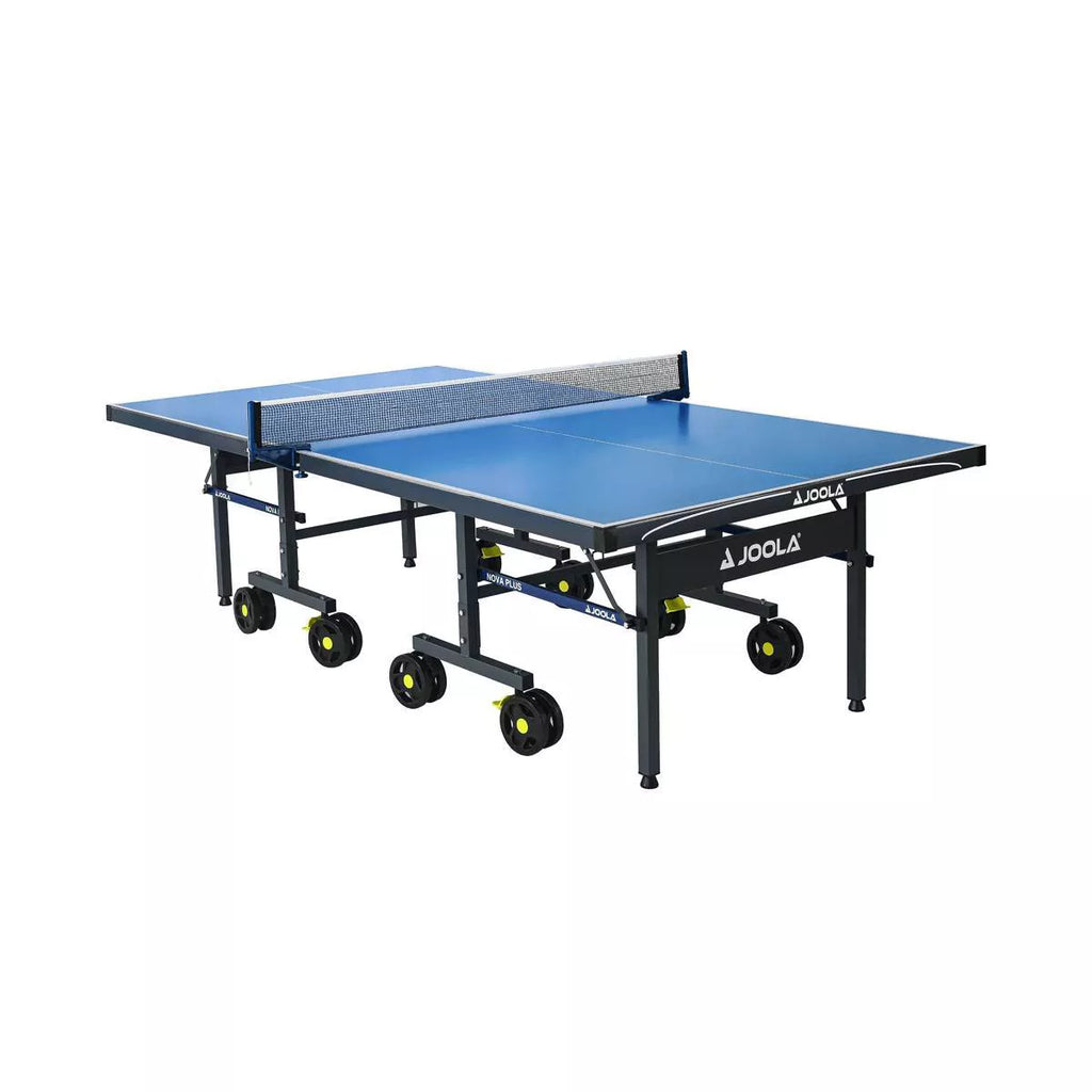 Mesa de Pingue-Pongue para Exteriores JOOLA Nova Pro Plus com Rede à Prova d'Água, 2,74 x 1,52 metros, Dobrável, Superfície de Alumínio