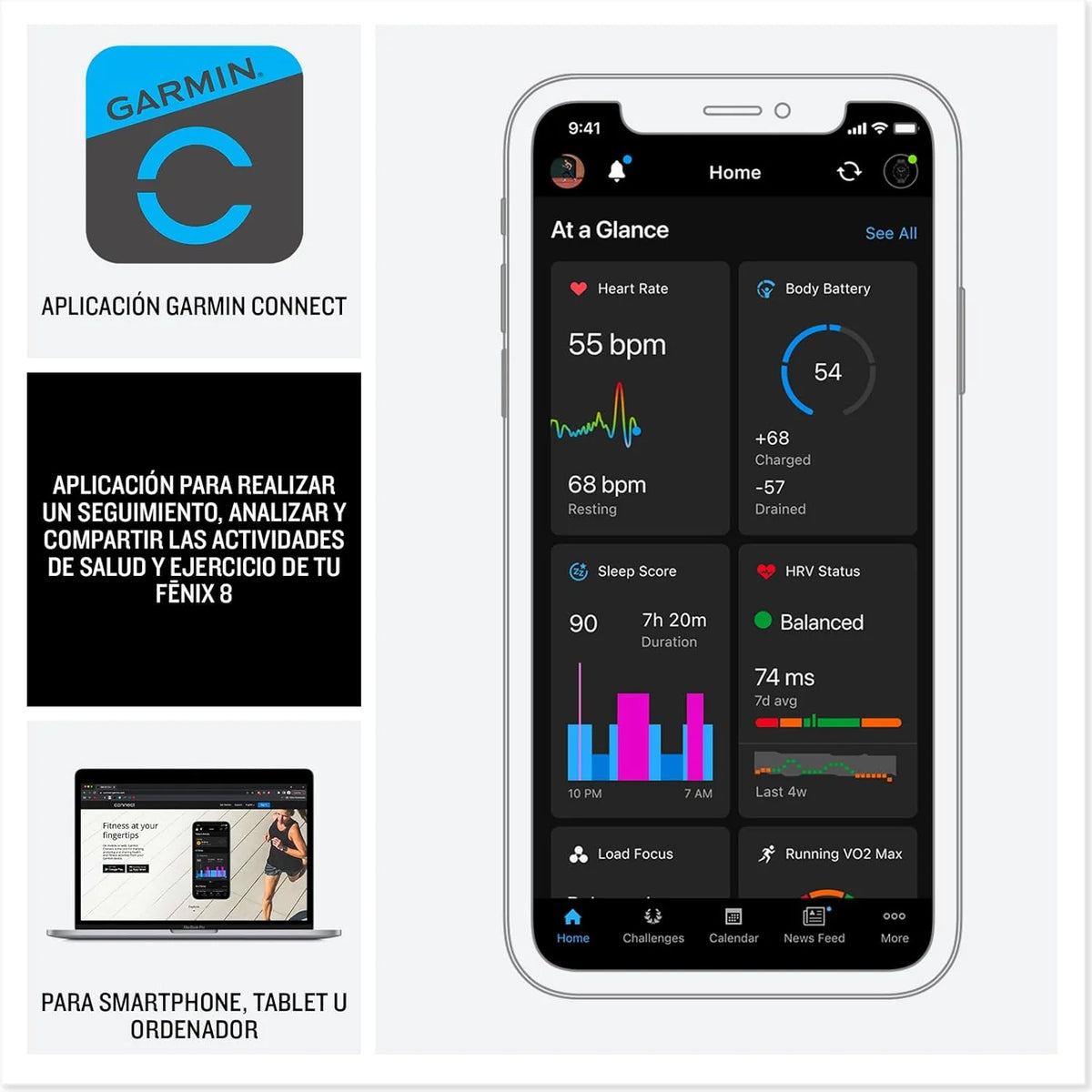 Garmin fēnix 8-51mm - Relógio GPS Multiesportivo de Alta Performance com Tela sensível ao toque AMOLED, Lanterna LED, Alto-falante e Microfone Integrados, Mapas e até 29 dias de autonomia, Preto