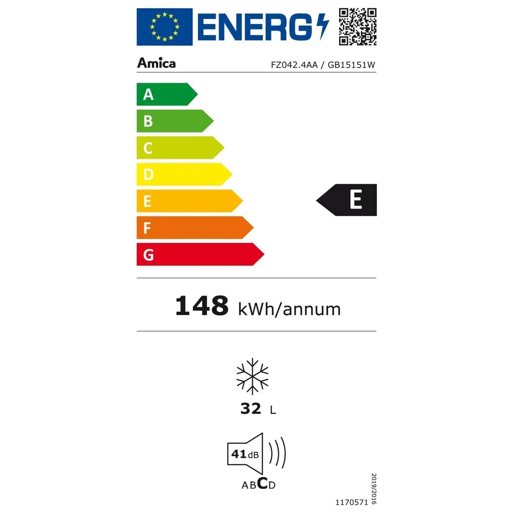 2025 Congelador Amica GB15151W branco 32 litros