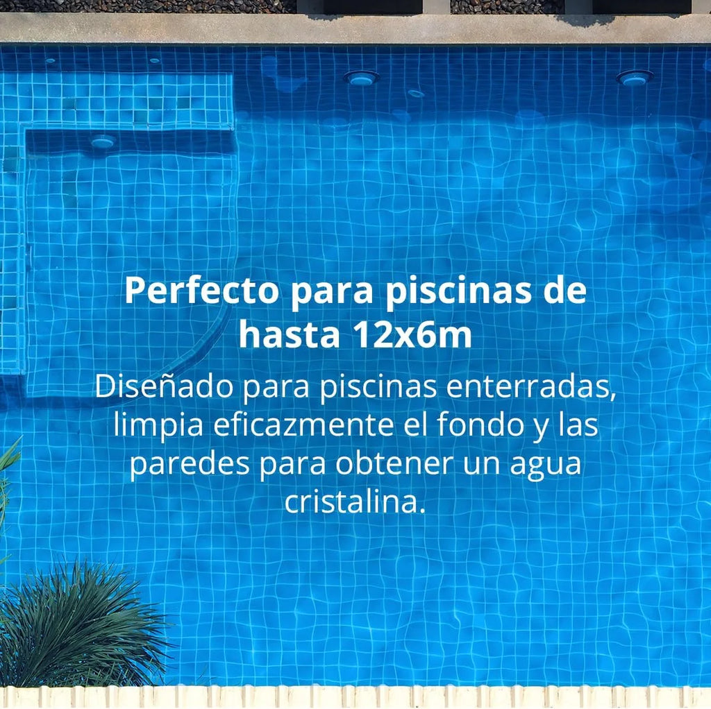 Zodiac W70668 MX8, Limpa-fundos hidráulico para piscinas enterradas de até 12 x 6 m