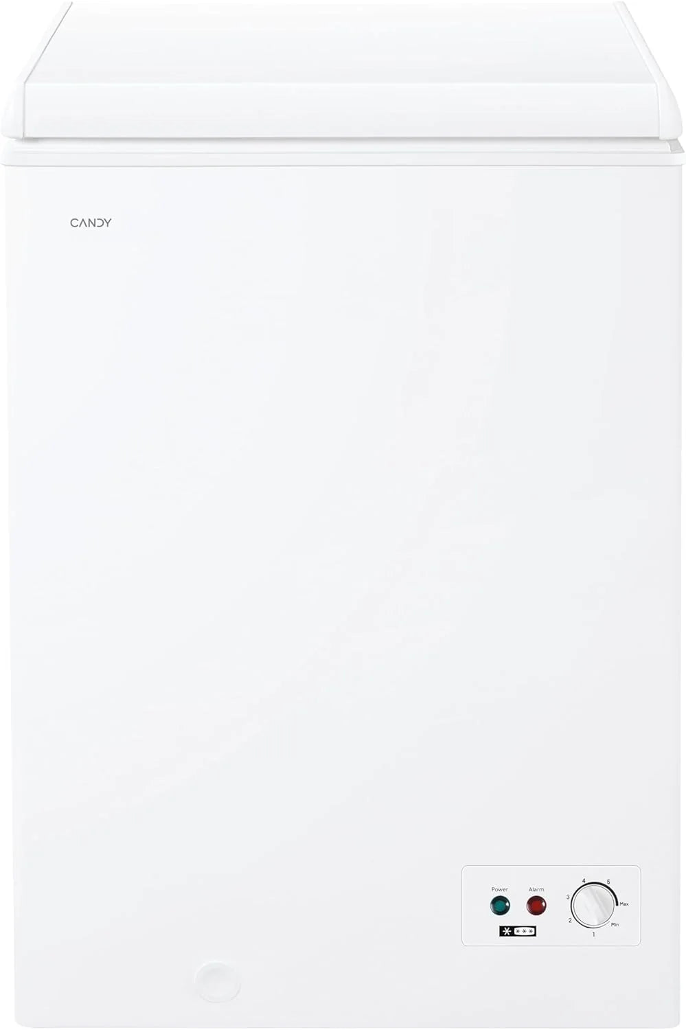Candy CCHH 100E, Freezer Horizontal, Largura 55CM, 97L, Tecnologia Estática, 1 Cesto, Controle Eletrônico Externo, Indicador de Temperatura, Alarme de Aumento de Temperatura, 39DB, Branco