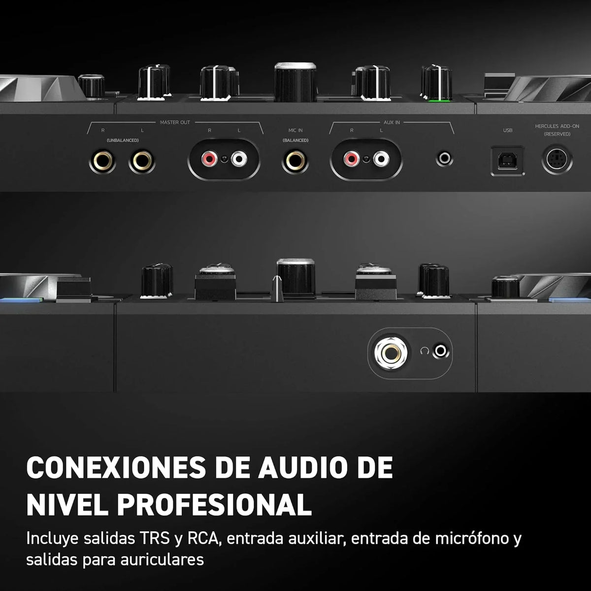 Controlador DJ Hércules DJControl Inpulse 500 com 2 decks USB para Serato DJ Lite e DJUCED