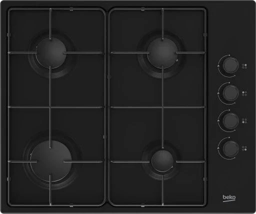 Placa a gás ELECTROLUX EGG6407K 59x51cm 4 queimadores grelha de ferro fundido preta
