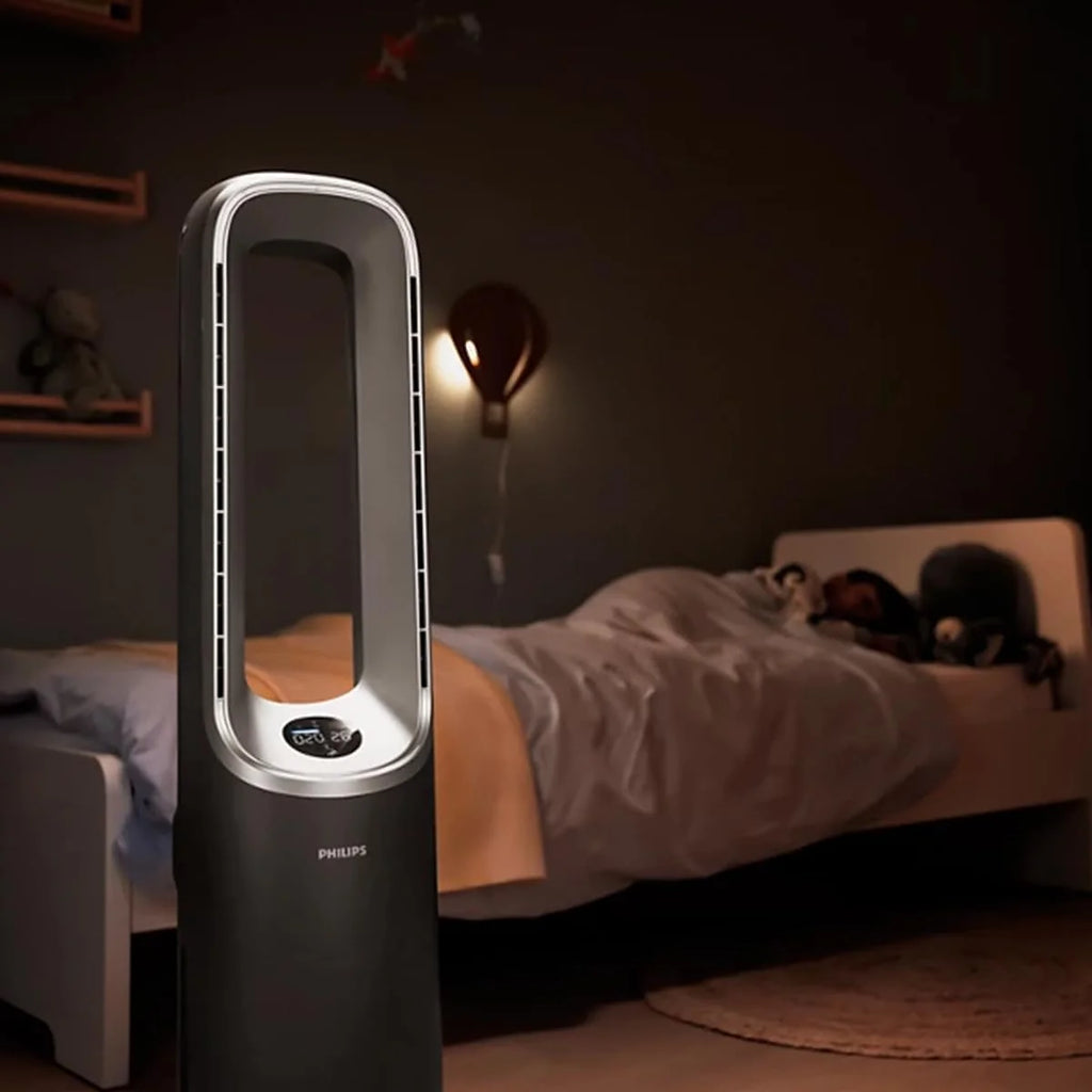 Philips Purificador e umidificador de ar 2 em 1 Série 3000, 131 m², filtro NanoProtect HEPA e filtro de carvão ativado removem 99,97% de todas as partículas invisíveis, Cor Branca (AC3737/10)