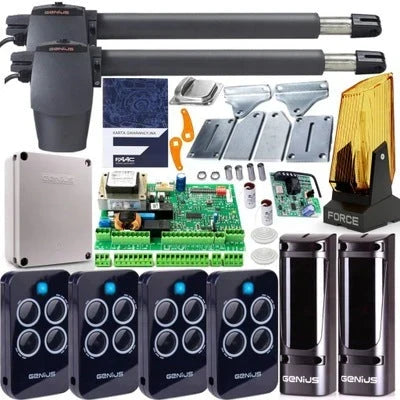 KIT DE PORTÃO BASCULANTE FORCE GT400LS ATÉ 8 M 400 KG CONTROLE WI-FI