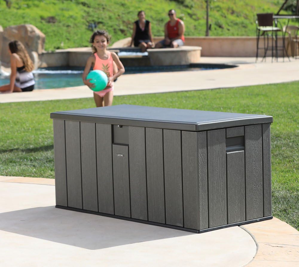 LIFETIME 60215 - Baú de jardim ultrarresistente 150x72x69 cm UV100 marrom