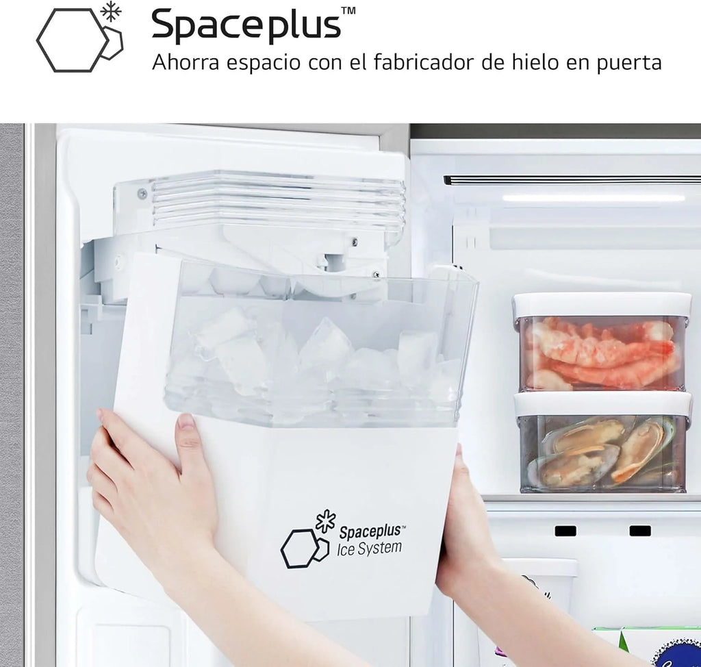 GSLC40PYPE - Geladeira Side by Side, Série 400, Classe E, 641 L, Inox Anti-impressão digital
