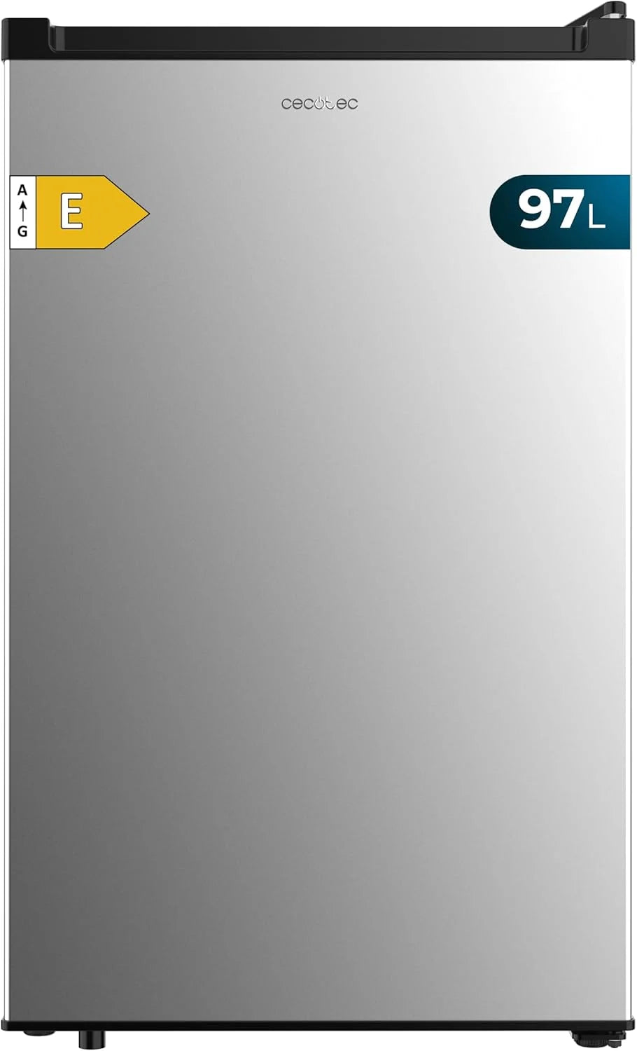 Cecotec Congelador Vertical de Mesa 97 L Bolero CoolMarket TF 97 Inox, Classe Energética E, Design compacto, Porta reversível, 3 Gavetas, Medidas 55,1 x 57,5 x 83,5 cm, Cor Inox
