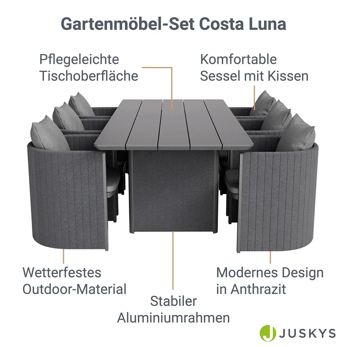 2026 Conjunto de jardim Costa Luna