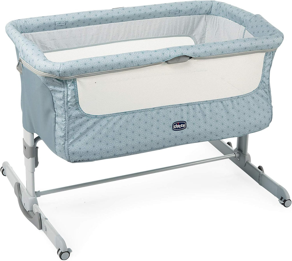 Chicco Next2Me Dream Berço Co-Sleeping - Para Dormir ao Lado do Bebê, Colchão, Função de Balanço, Lateral Rebatível, Ajuste de Altura, Janelas de Rede, Rodas e Bolsa de Viagem, 0-6 meses, 9 kg