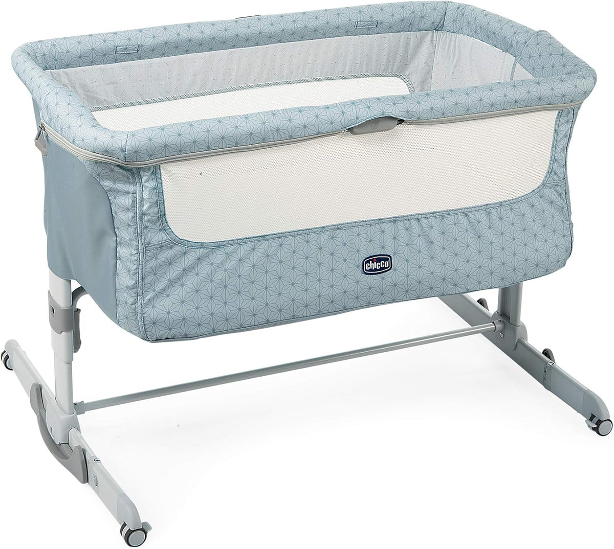 Chicco Next2Me Dream Berço Co-Sleeping - Para Dormir ao Lado do Bebê, Colchão, Função de Balanço, Lateral Rebatível, Ajuste de Altura, Janelas de Rede, Rodas e Bolsa de Viagem, 0-6 meses, 9 kg