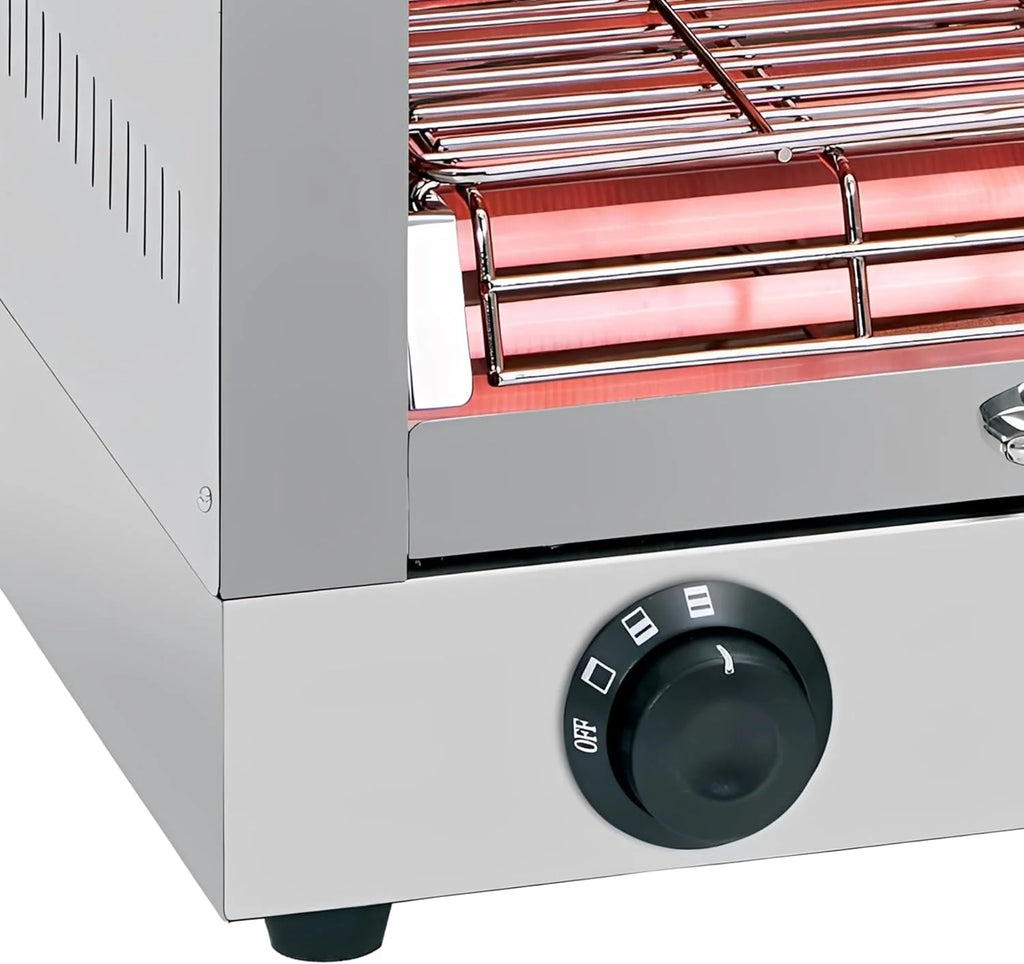 MBH - Torradeira industrial elétrica 2 andares INOX para HOTELARIA. Forno torradeira de pão profissional para bar e restaurante.