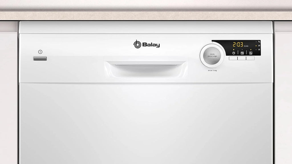 Balay - Máquina de lavar louça de instalação livre, 60 cm, 12 serviços, Auto Diário, Pausar+Carregar, ExtraSilêncio, Branco, 3VS506BP