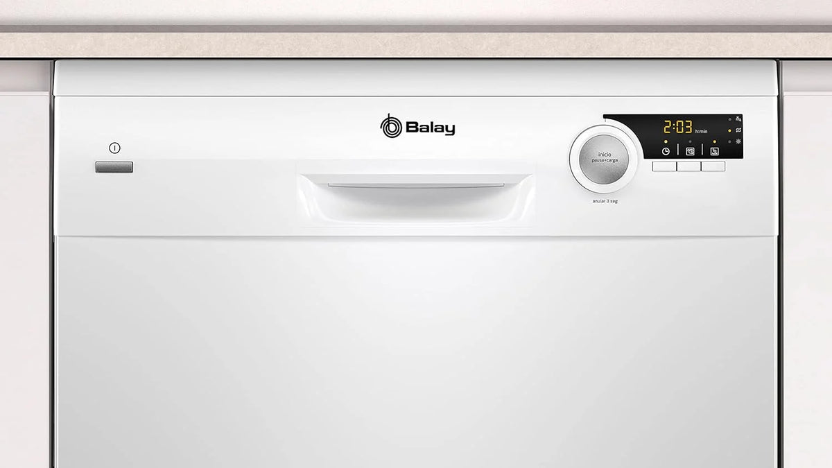 Balay - Máquina de lavar louça de instalação livre, 60 cm, 12 serviços, Auto Diário, Pausar+Carregar, ExtraSilêncio, Branco, 3VS506BP