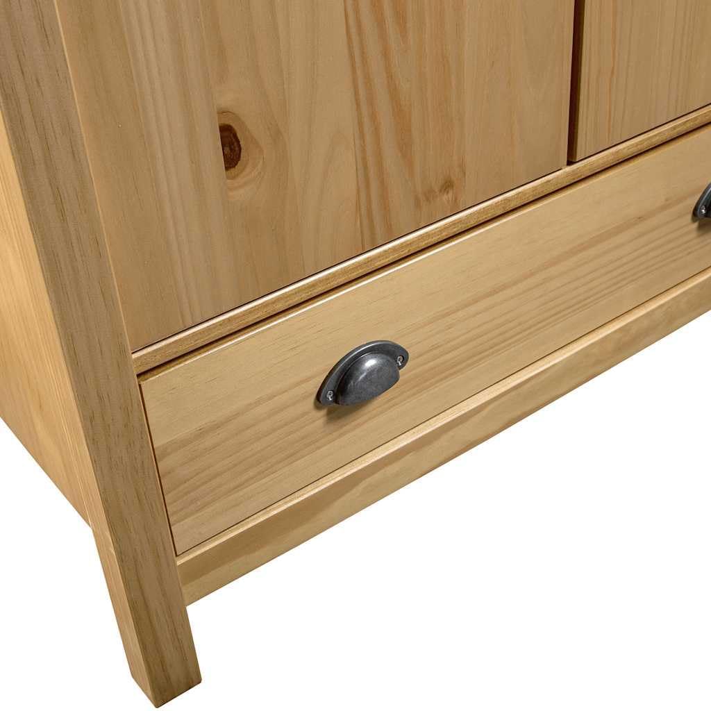 vidaXL Guarda-Roupa de 2 Portas Mobiliário para Roupa Armários de Quarto Organizador de Roupa Pendurada Armazenamento 89x50x170 cm Branco Madeira de Pinho