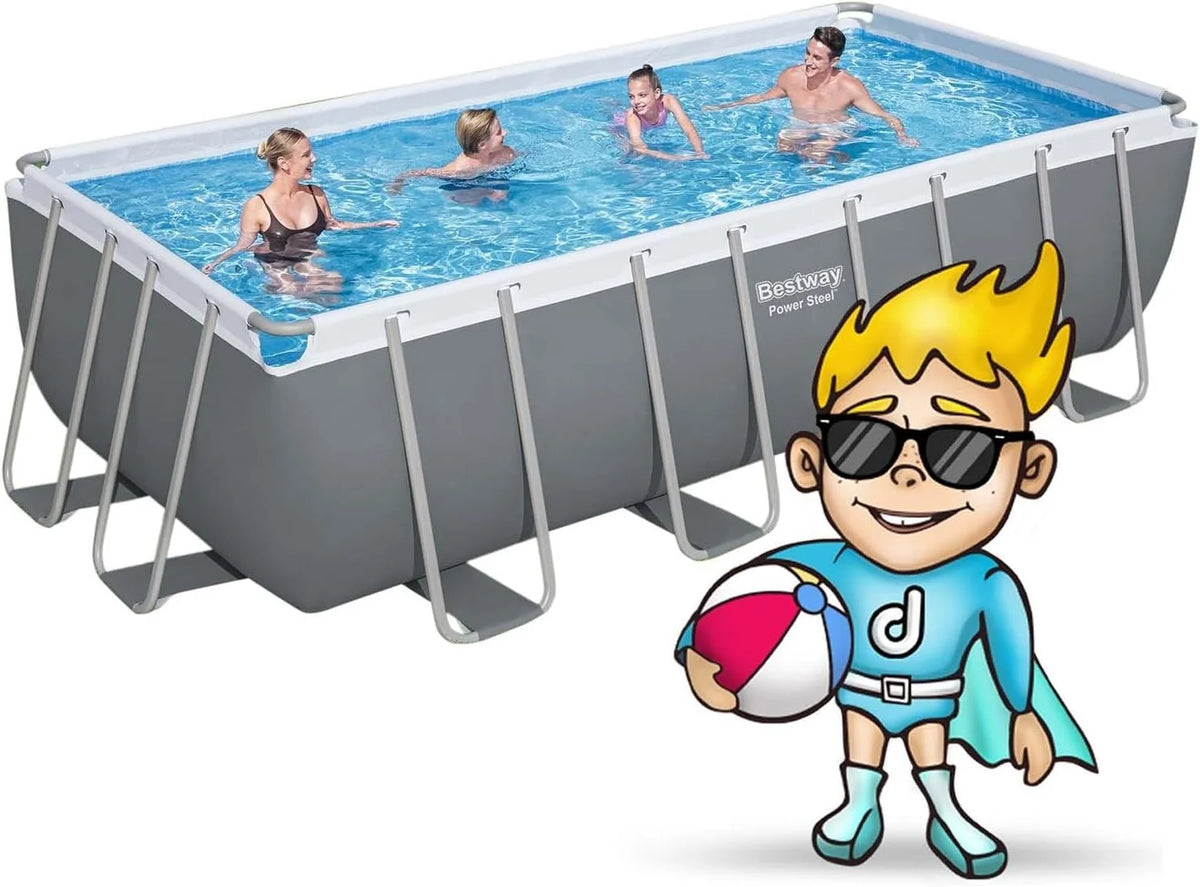 Piscina Retangular Bestway 16' x 8' x 48"/4,88 m x 2,44 m x 1,22 m
