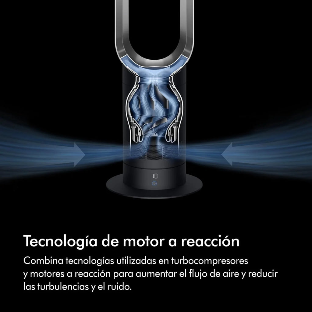 Ventilador de Torre Cool™ (AM07) Air Multiplier™, Ventilador Potente Sem Hélices com Tecnologia Air Multiplier™ (Branco/Prata)