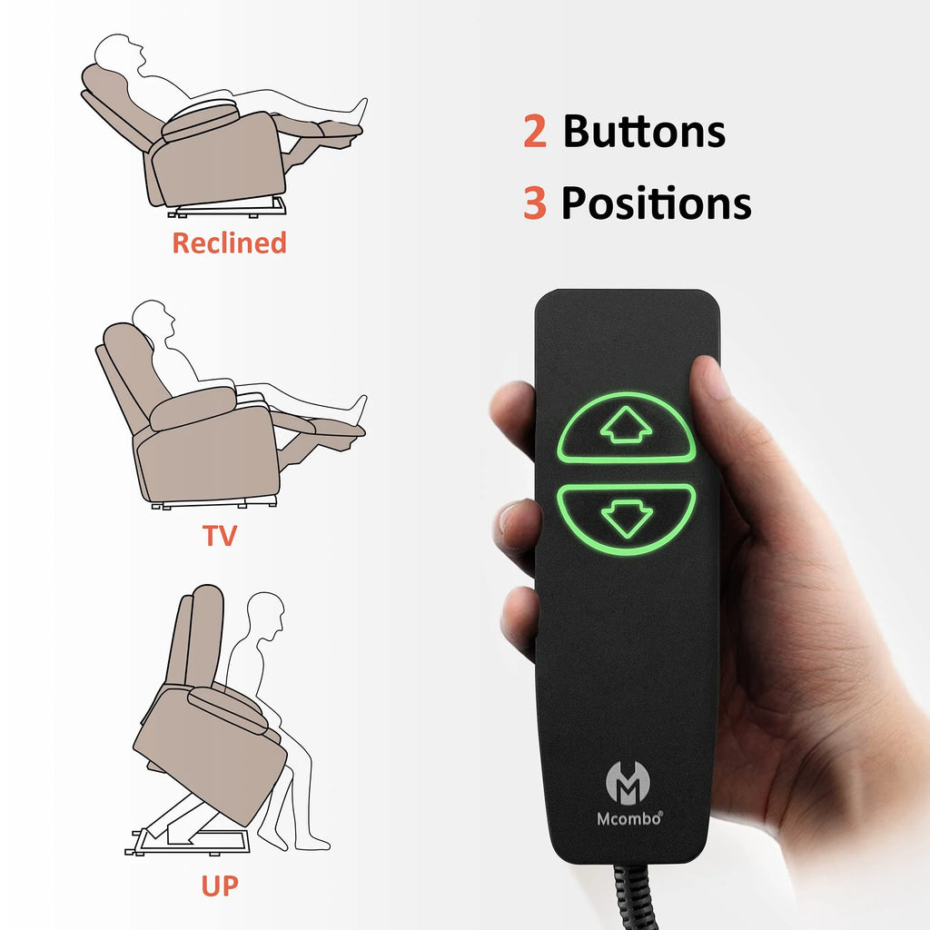 Mcombo Poltrona Reclinável Elétrica com Massagem e Carregamento USB
