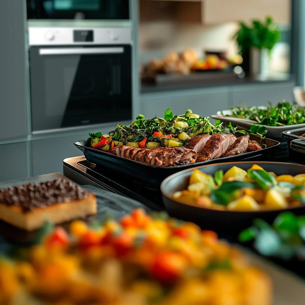 Cecotec Forno Embutível Multifunção 70L Bolero Hexa M226001 Linha A. 2800W, 7 Funções, Display, Base a Vapor XXL, Assistência a Vapor, Limpeza a Vapor Fácil, Ventilador de Arrefecimento, Modo Eco, Modo Convecção, Modo Grelhador