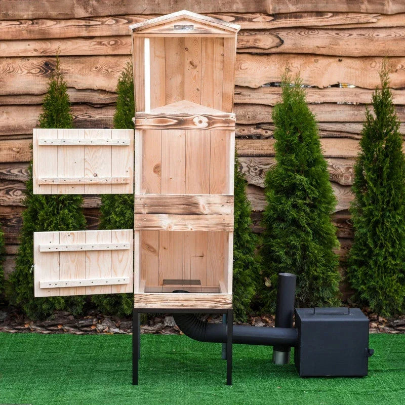 FUMÓRIO DE MADEIRA O MAIOR FORNO 4XL PARA JARDIM MAIS RECENTE IMPREGNAÇÃO x2
