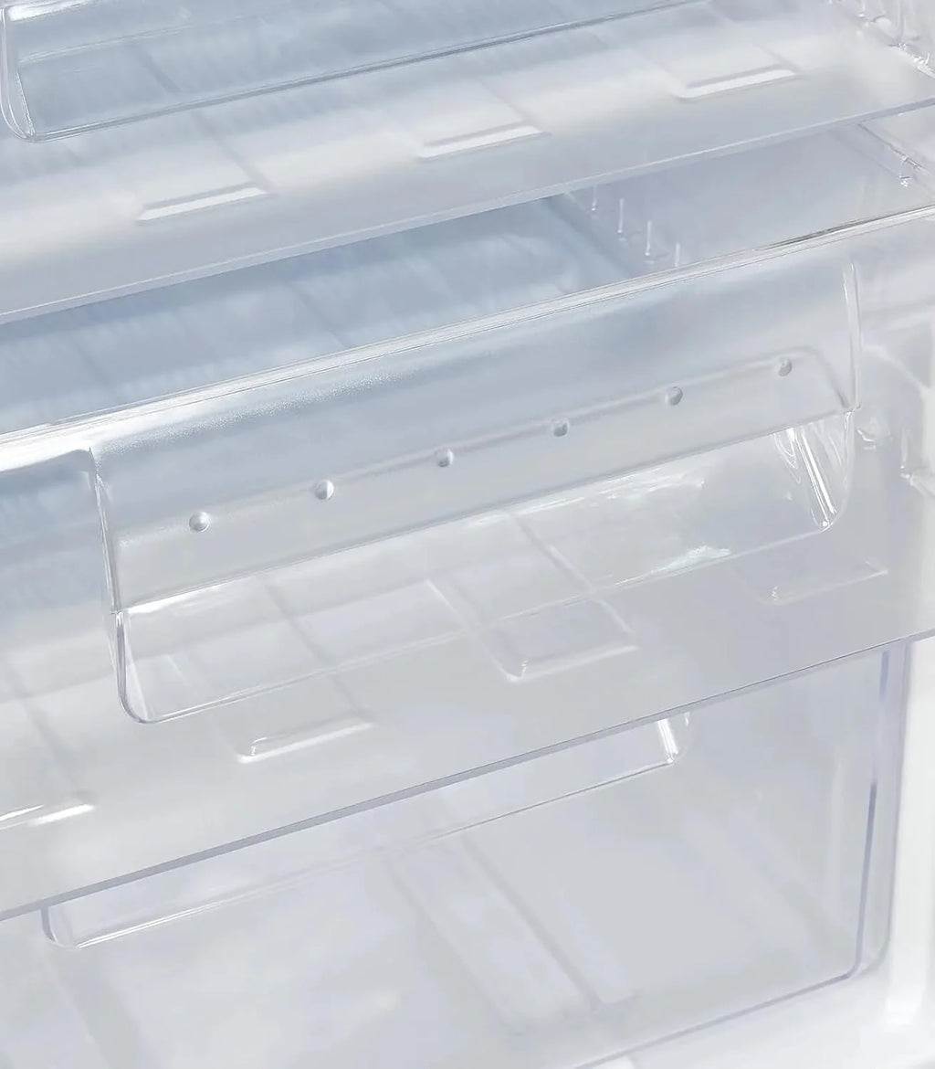 Exquisit® Freezer de Mesa 91L, Cor Branco, Classe E, Congelador 4 Estrelas, 4 Gavetas Transparentes, Porta Reversível, Controle de Temperatura, Medidas (85,5 x 55,0 x 58,0 cm)